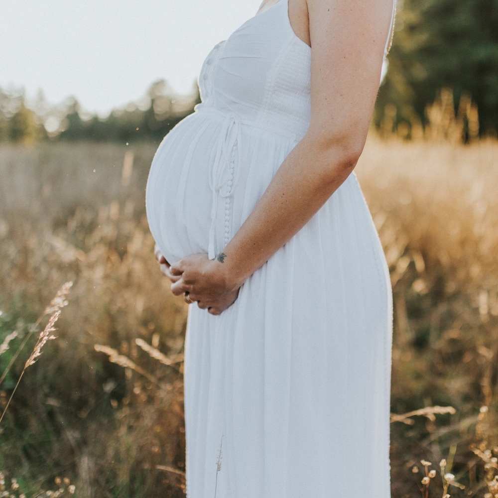 Motherhood maternity sleeveless dress, white